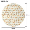 thumbnail image 6 of Fall Pumpkin Pattern Round Tablecloth 60" X 60",Wrinkle Wipeable Table Cloth for Kitchen Dining Room Picnic Patio Party, 6 of 6