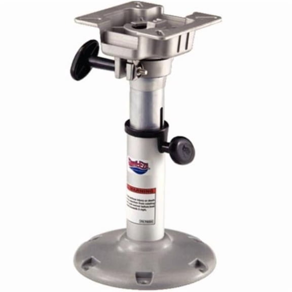 2385400 Pedestal Mount Boat Seat Adjustable Swivel Base Aluminum Marine Fishing Chair, 14-20 in. Seat Mount