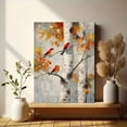thumbnail image 6 of Qisvanset Red Birds Birch Trees Canvas Wall Art 15.75x11.81 Inches, 6 of 8