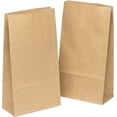 thumbnail image 1 of Bolsas de papel, 100 Uds. Bolsas de regalo Bolsas marrones Papel Kraft artesanal Bolsa inferior Diy Calendario de Adviento Bolsas de papel Kraft 9*17*5,5 Cm, 1 of 5