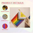 thumbnail image 4 of 200 Pack Intersex Progress Gay Pride Stick Flag Small Mini Rainbow Hand Held LGBTQ Flags,5x8 Inch,200x small Rainbow stick flags,Photo Color, 4 of 6