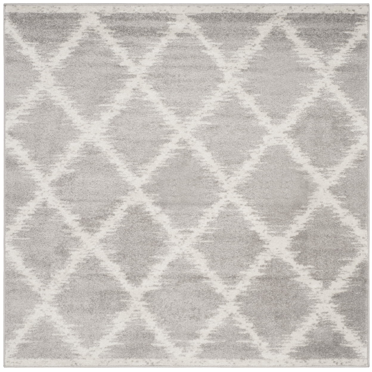 SAFAVIEH Adirondack Caryl Geometric Area Rug, Silver/Ivory, 4' x 6'