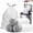 White, variant on Small Trash Bags 3 Gallon - Drawstring,White Trash Can Liners For Bathroom, Individual Unscented Small Garbage Bags, 45 Count