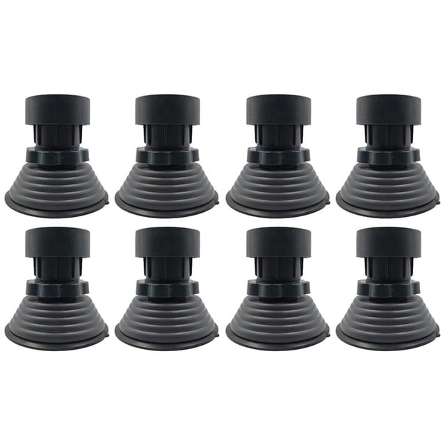 Support de Machine à Laver à Hauteur Réglable, Anti-Vibration, Coussinets de Pied pour Laveuse et Sécheuse, 8 Pcs