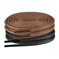 thumbnail image 2 of 2 Pairs Shoelaces for Allen Edmonds Waxed Round Shoe Laces Replacement Dress Oxford Shoes(Color:Black+Brown,Size:41Inch), 2 of 5