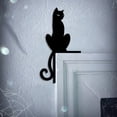 thumbnail image 4 of sruoe Halloween Black Cat Door Topper, Halloween Metal Cat Silhouette, Halloween Door Corner Decor, Halloween Home Decor for Entryway, Wall, Porch Display, 4 of 8