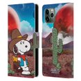 thumbnail image 1 of Head Case Designs Officially Licensed Peanuts Snoopy Space Cowboy Nebula Ranger Leather Book Wallet Case Cover Compatible with Apple iPhone 11 Pro, 1 of 6