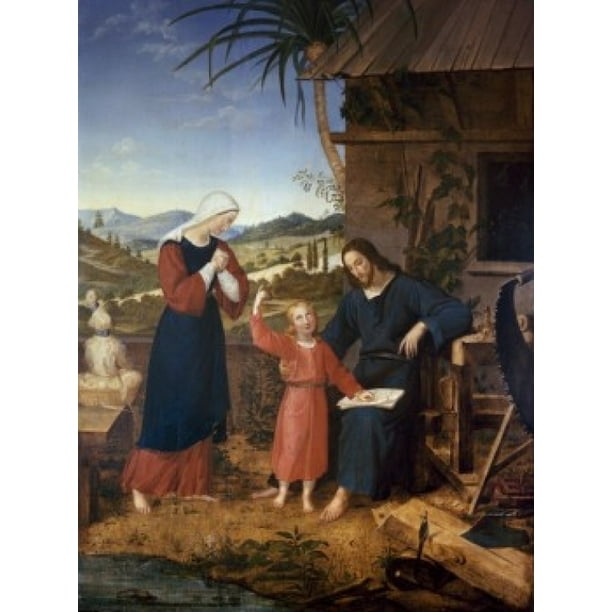 Christ in the Carpenter Shop John von Leonardshof (17951822 German) Poster Print (24 x 36 Christ in the Carpenter Shop John von Leonardshof (17951822 German) Poster Print (24 x 36