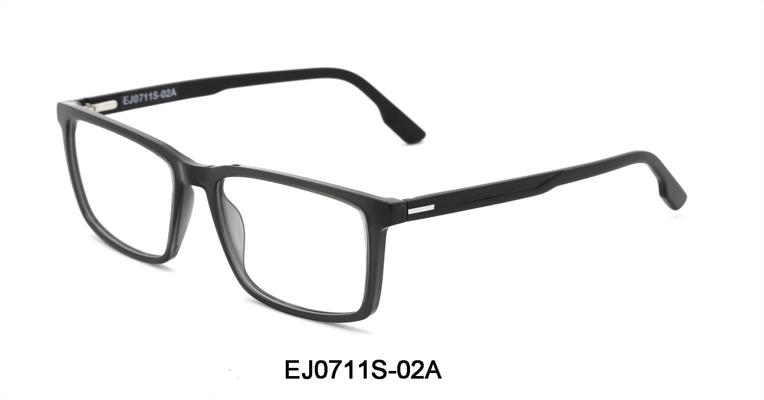 Men's Teddy Rx'ble Eyeglasses with Case, Dark Grey