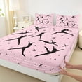 thumbnail image 3 of Castle Fairy Sport Gymnastics Girl Full Size Sheets 4-Piece for Teens,Girly Dance Theme Breathable Bed Sheets,Stars Polka Dots Lightweight Sheet Sets,Ultra Soft Home Decor, 3 of 7