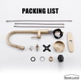 thumbnail image 7 of Boyel Living Single Handle Pull Down Kitchen Sink Faucet Stainless Steel Pull Out Kitchen Faucet with Sprayer in Brushed Gold, 7 of 7