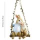 thumbnail image 3 of Garden Decoration Garden Ornaments Simulation Animal Sculpture Resin Rabbit Swing Ornaments, 3 of 5