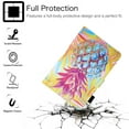thumbnail image 3 of Universal Folio Case for 9.6-10.5 Inch Tablet, Allytech Slim Anti-Slip Stand Magnetic Cover Wallet Case with Pen Holder, for Galaxy Tab A 9.7 10.1 10.5, Dragon Touch K10 & More, Pineapple, 3 of 6