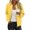Yellow, variant on cocolona Fall Jackets for Women Long Sleeve Zip Up Sweatshirts Jacket Fashion Casual Polka Print Coat Tops with Pockets