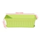 thumbnail image 2 of Maceta rectangular de resina, orificio de drenaje, maceta de flores para vegetales, bandeja para plantas de jardín en casa, verde 50x21x14cm 3 Piezas Inevent HA6722-02B, 2 of 6