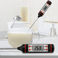 thumbnail image 3 of 9 inch Electronic Food Thermometer with instant Read Digital Display and Long Probe for Grilling Candy Making and Kitchen Cooking, White, 3 of 6