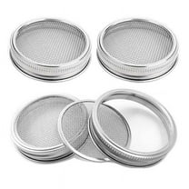 Quaqdae 4 Pack Stainless Steel Sprouting Jar Lid for Wide and Wide Mouth Jar for Growing Sprouts
