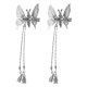 thumbnail image 3 of 4x Elegantes Horquillas con Pinza para El Pelo de Mariposa de Cristal con Borlas, Accesorios para El Cabello, Pasador de Metal Hueco para Dama de Boda 4 piezas, 3 of 7