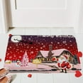 thumbnail image 7 of Up to 65% off maho Merry Christmas Entrance Door Mat, Happy New Year Low Tradition Christmas Decor Welcome Doormat, Non-Slip Carpet Rugs Floor Mat A on Clearance, 7 of 7