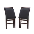 thumbnail image 2 of Linon Kristle Indoor Folding Dining Chair, Set of 2, Espresso/Dark Brown, 2 of 11