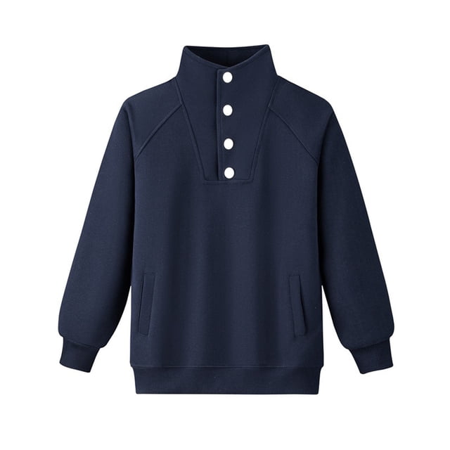 Robe Chemise Longue, Chaude Manches Longues Décontractée Confortable Chandail-Over Base Chemise, Haut pour Enfants