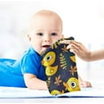thumbnail image 4 of 3 PCS Yellow Ducks Baby Muslin Washcloths, Twigs and Leaves Soft Absorbent Face Towel Burp Cloths Cotton Bath Wipes Infant Wash Cloth for Newborn Boys Girls, 4 of 6