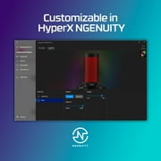HyperX QuadCast 2 - USB Microphone for Gaming, Streaming and Podcasting, with On-Board Controls, LED Lighting, Quick Release Shock Mount and Built-in Arm/Stand Mount, PC, Mac, PS5, PS4, USB-C - Black