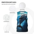 thumbnail image 3 of Pofeuu Ice Blue Ocean Cute Dolphin Print Basketball Jersey, Shirts for Men Youth Basketball Jersey Crew Neck-4X-Large, 3 of 6