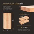 thumbnail image 2 of Open Box John Boos Chop N Slice SM Maple Wood Edge Grain CuttingBoard 10"x5"x1", 2 of 12