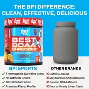 BPI Sports Best BCAA Shredded, Caffeine-Free Thermogenic Recovery Powder, Fruit Punch, 9.7 oz (25 Servings)