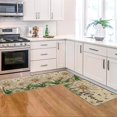thumbnail image 5 of Daisy Bloom Spring Kitchen Mats Set of 2, Seasonal Home Decor Leaves Low-Profile Kitchen Rugs for Floor - 17x29 and 17x47 Inch, 5 of 6