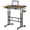 Brown, variant on HaloHarness Split Top Rotating Standing Desk on Wheels – 23.6" Manual Adjustable Height Mobile Laptop Computer Table – Sit Stand Rolling Workstation with Tilt Function-Black,Brown,White