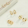 thumbnail image 6 of Gold Plated Clip On Ear Cuff Adjustable Cartilage Earrings Handmade Ear Accessories For Sensitive Ears, 6 of 9