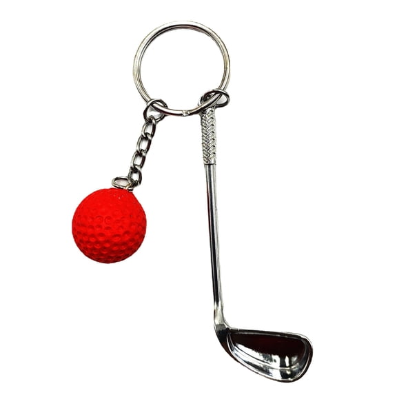 Mightlink Sports Keychain Ball Simulation Golf Smooth Surface Keyring Pendant Toy Easy Installation Key Holder for Handbag Car