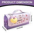 thumbnail image 3 of BESEW7 Large Capacity Pencil Case Pouch Pen Holder for Home Office Use Cute Marker Case with Compartments, Large Pencil Pouch Organizer, Special Pencil Box Pink, 3 of 9