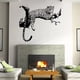 thumbnail image 3 of Vinilos decorativos LEOPARDO negro (48x80cm) I Vinilo decorativo sabana África animales salvajes rama árbol I Decoración para salón dormitorio cocina pasillo dormitorio adulto moderno adolescente TUNC  Sencillez, 3 of 5