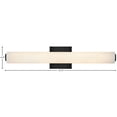 thumbnail image 3 of 85242BK Lark Marti - 35W 1 LED Medium Bath Vanity In Modern-4.75 Inches Tall and 22.75 Inches Wide-Black Finish, 3 of 19