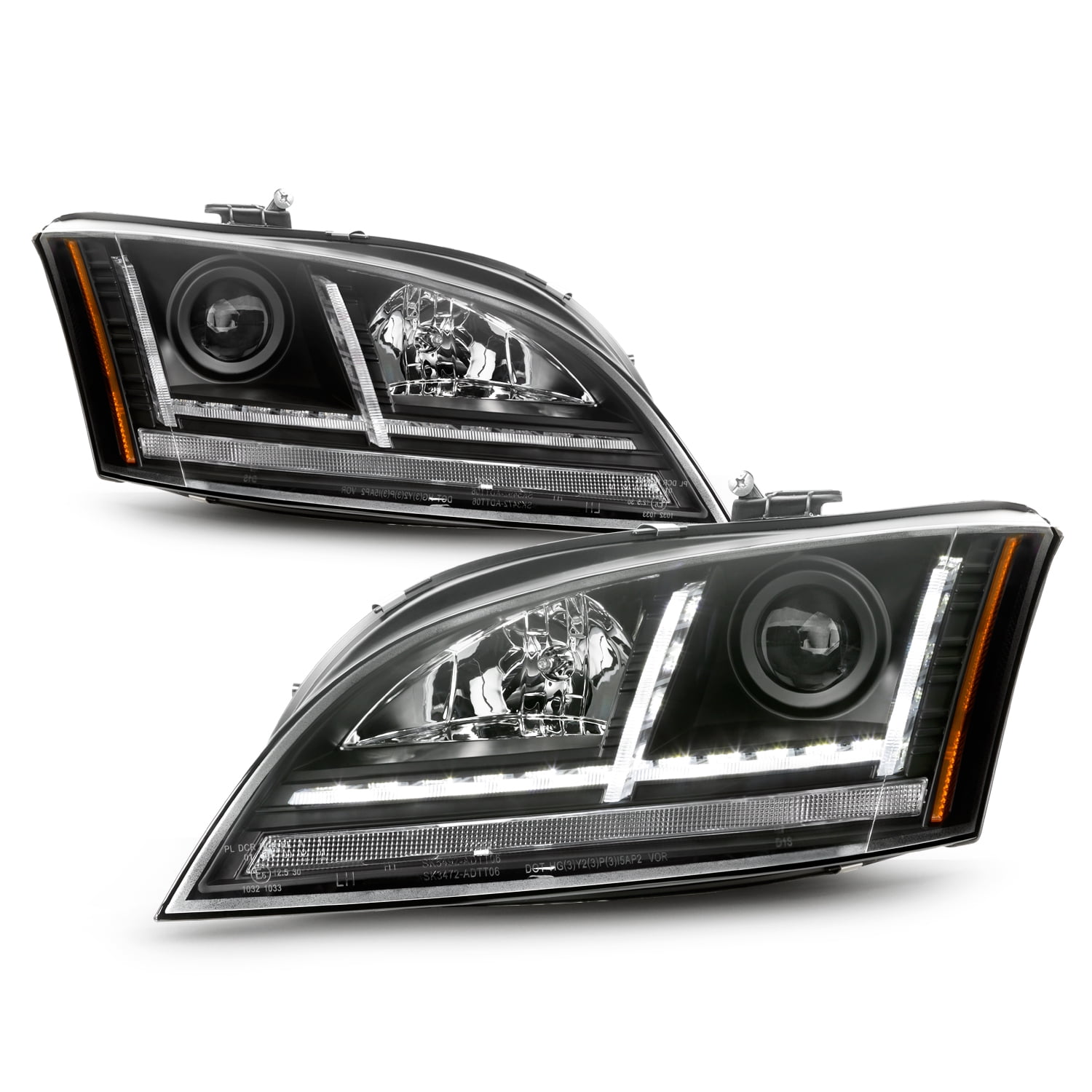 [HID/Xenon] For 0814 Audi TT [Sequential Signal] Projector LED Black