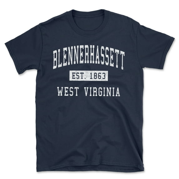 Blennerhassett West Virginia Classic Established Men's Cotton T-Shirt