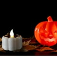thumbnail image 4 of Halloween Decorations, Halloween Tealights 6PCS Lights LED Lights Decor, ABS, White, 4 of 9