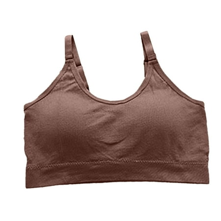 

GWAABD Women s Bras Women Seamless Threaded Beauty Vest Vest Wrap Chest Comfortable Inside and Outside Wear Push Up Underwear