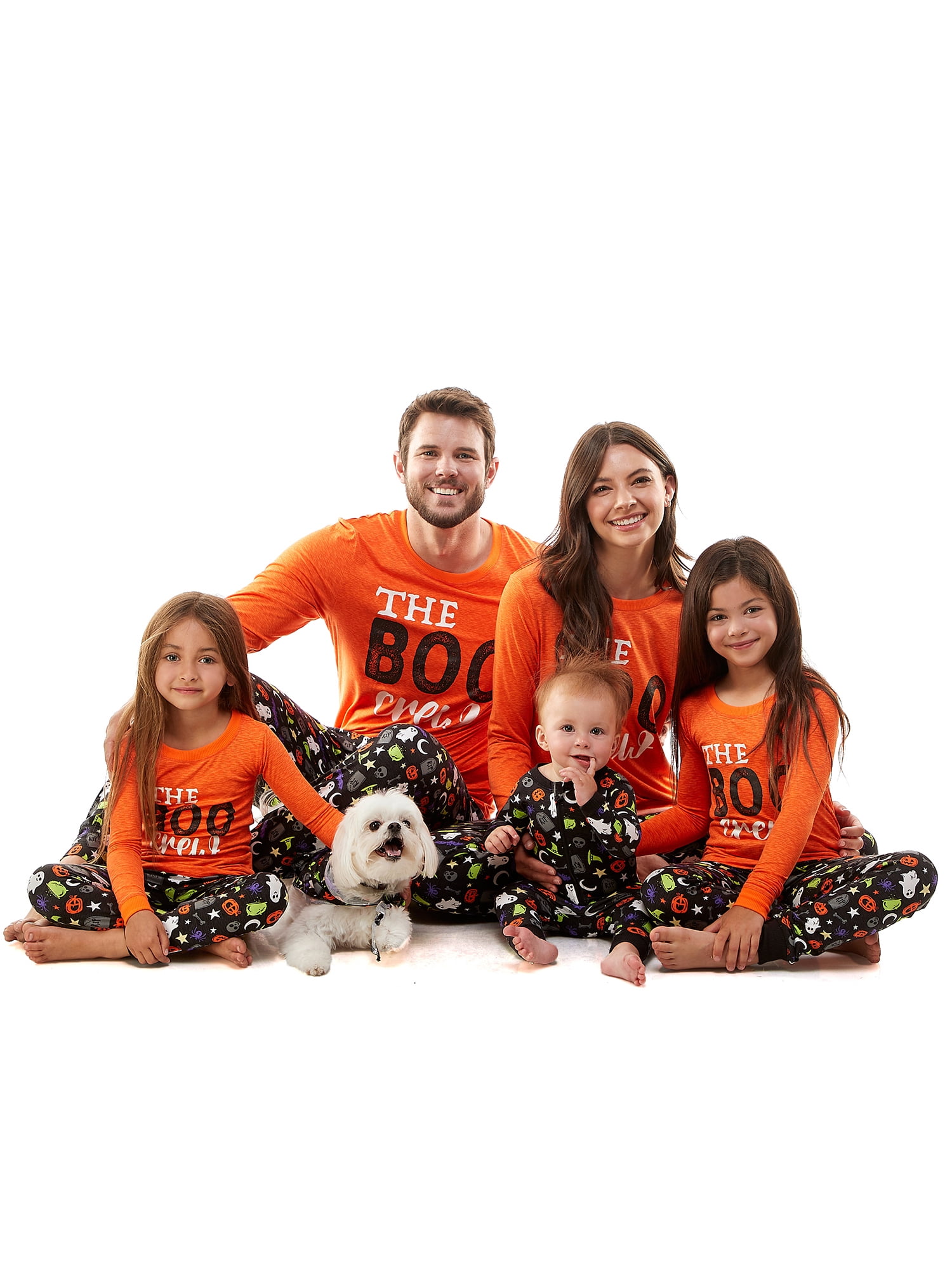 Men's Matching Family Halloween Pajamas Boo Crew, 2-Piece Set 