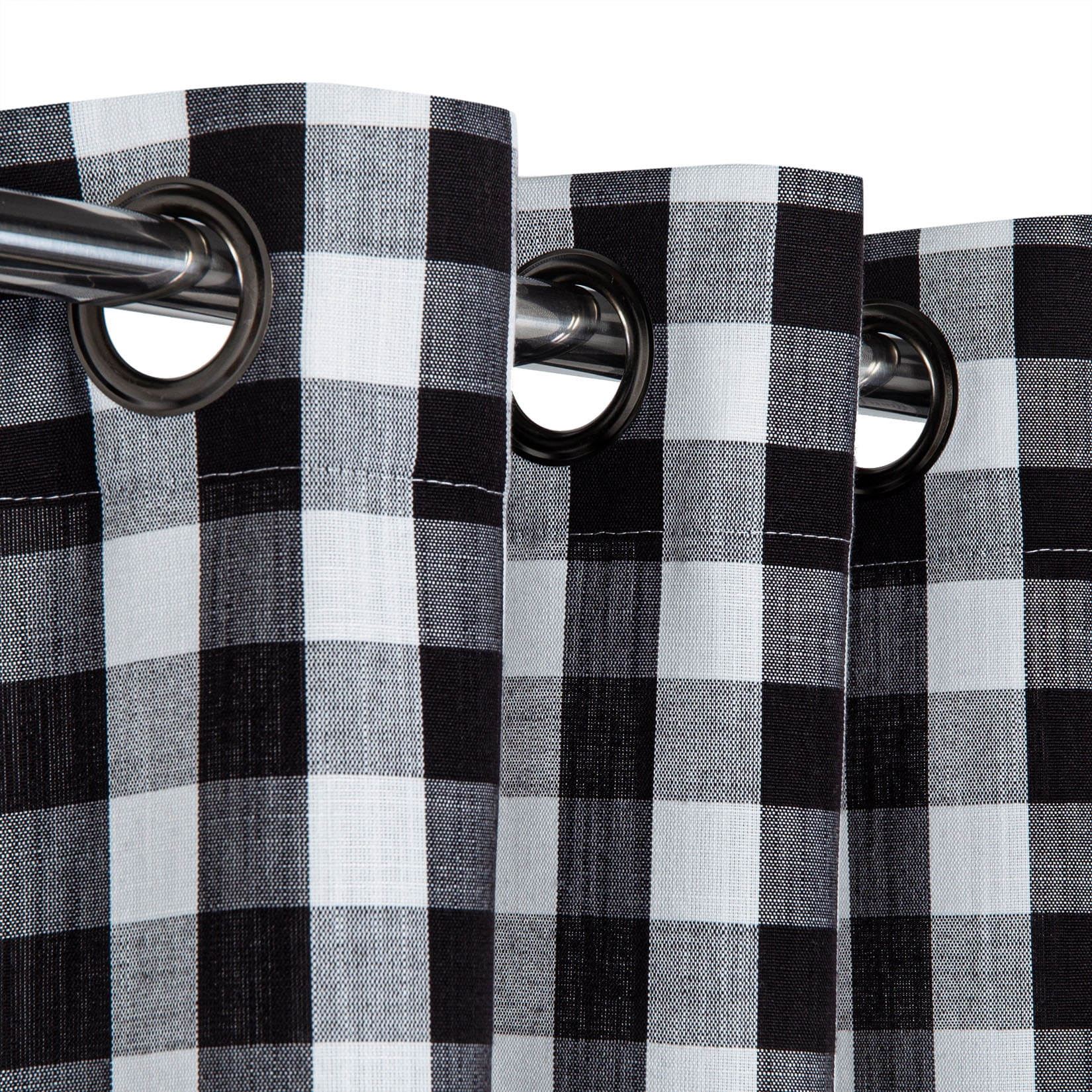 Black And White Plaid Curtains - Foter