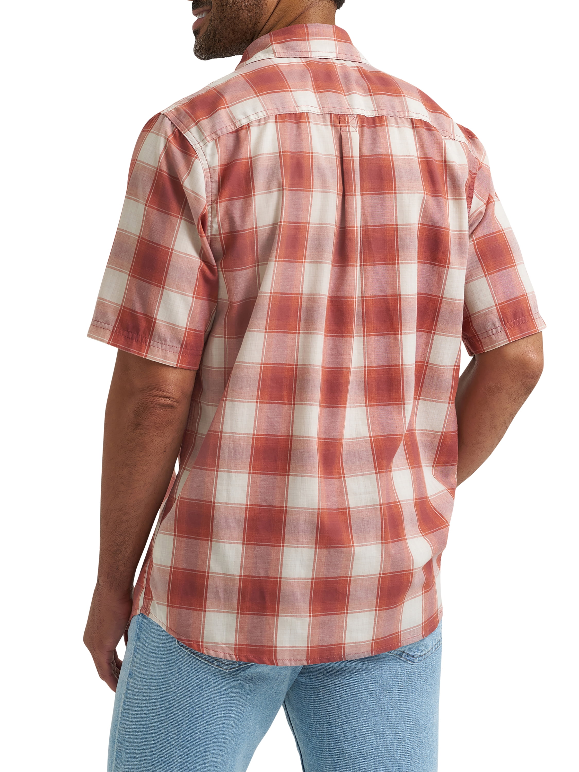 Wrangler® Men's Relaxed Stretch Poplin Shirt, Sizes S-5XL