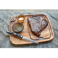 thumbnail image 6 of Ironwood Gourmet Fort Worth Steak Plate with Juice Channel, Acacia Wood, 11" x 13" x 0.75" Steak Cutting Board, 6 of 9