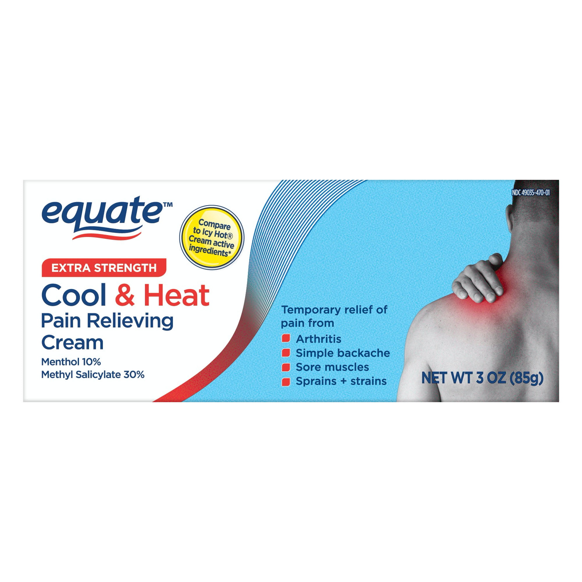 Equate Extra Strength Cool & Heat Pain Relieving Cream 3 oz