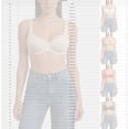 thumbnail image 6 of Women's Push up Bra with Underwire Solid Color Adjustable Straps Seamless Comfortable Bra Black 38F, 6 of 6