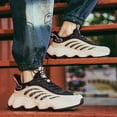thumbnail image 7 of Men's Sneakers, Height-Boosting Shoes, Breathable Fabric Lining, All-Season Outdoor Footwear White, 7 of 7