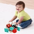thumbnail image 3 of HILABEE Wooden Shape Matching Stacking Toys Blocks Sensory Learning Toys for Kids, 3 of 9