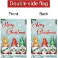 thumbnail image 6 of Hello Winter Gnome Garden Flag 28x40 Double Sided, Burlap Large Vertical Snowflakes Snow Garden Yard House Flags for Winter Christmas Seasonal Outside Outdoor House Decor (ONLY FLAG), 6 of 6